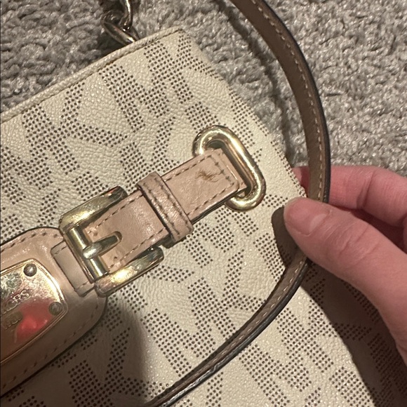 Michael Kors Beige and Pink Crossbody Bag - Picture 6 of 6